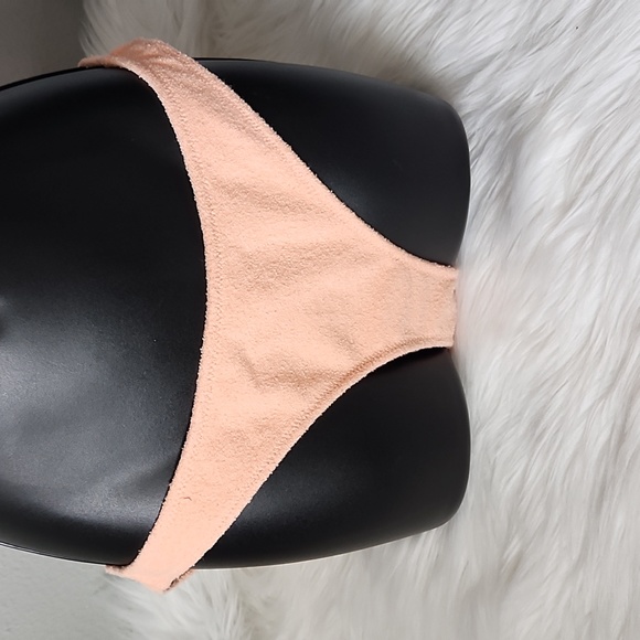 Peach terry cloth normal coverage  bathing suit sets - Picture 3 of 6